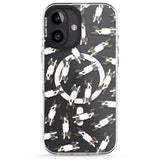 iPhone 16 Pro Max Boston Terrier Watercolour Dog Pattern Black Impact Phone Case