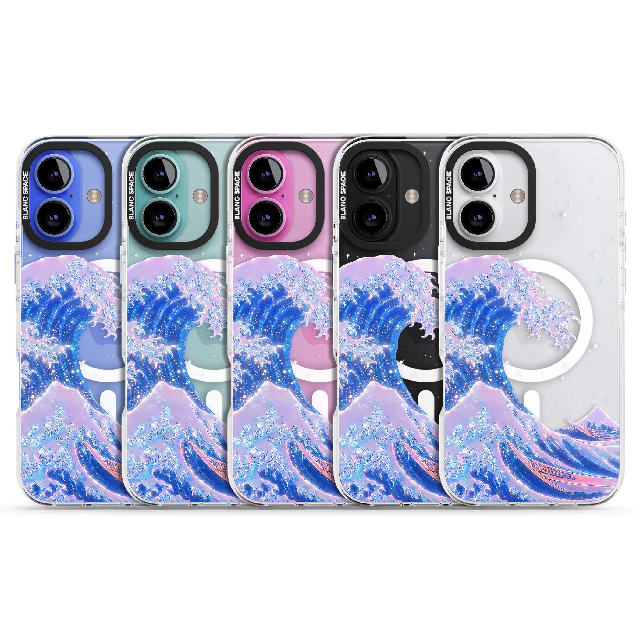 The Great Wave In Opal japanese iPhone case | Impact Magsafe case for iPhone 16, iPhone 16 Plus