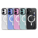 iPhone 16 Pro Max Winking Eyes Transparent Pattern Black Impact Phone Case