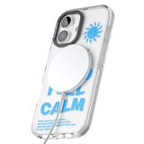 iPhone 16 Pro Max Feel Good Feel Calm (Blue) Black Impact Phone Case