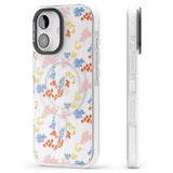 iPhone 16 Pro Max Small Flower Mix: Transparent Black Impact Phone Case