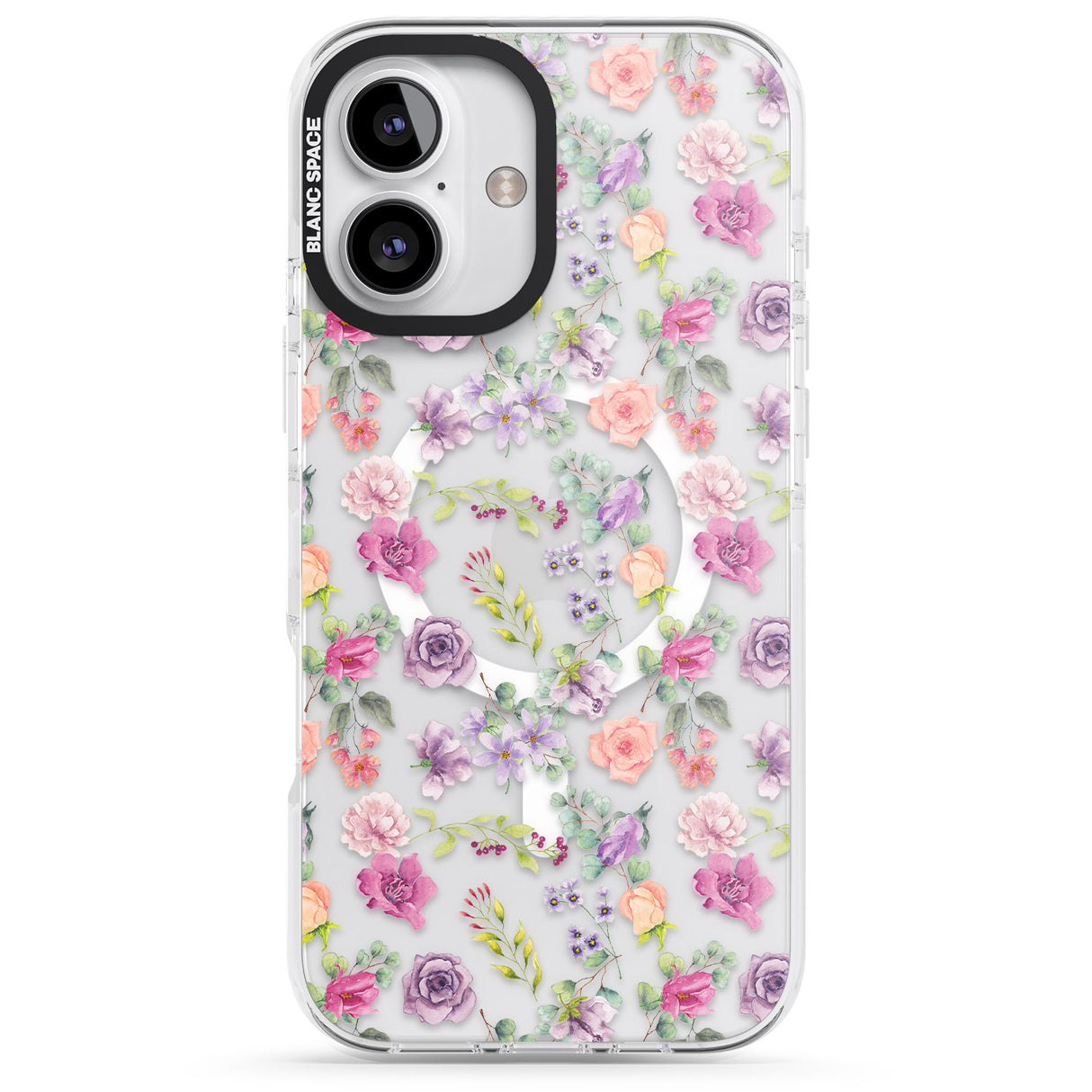 iPhone 16 Pro Max Sunday Flowers Black Impact Phone Case