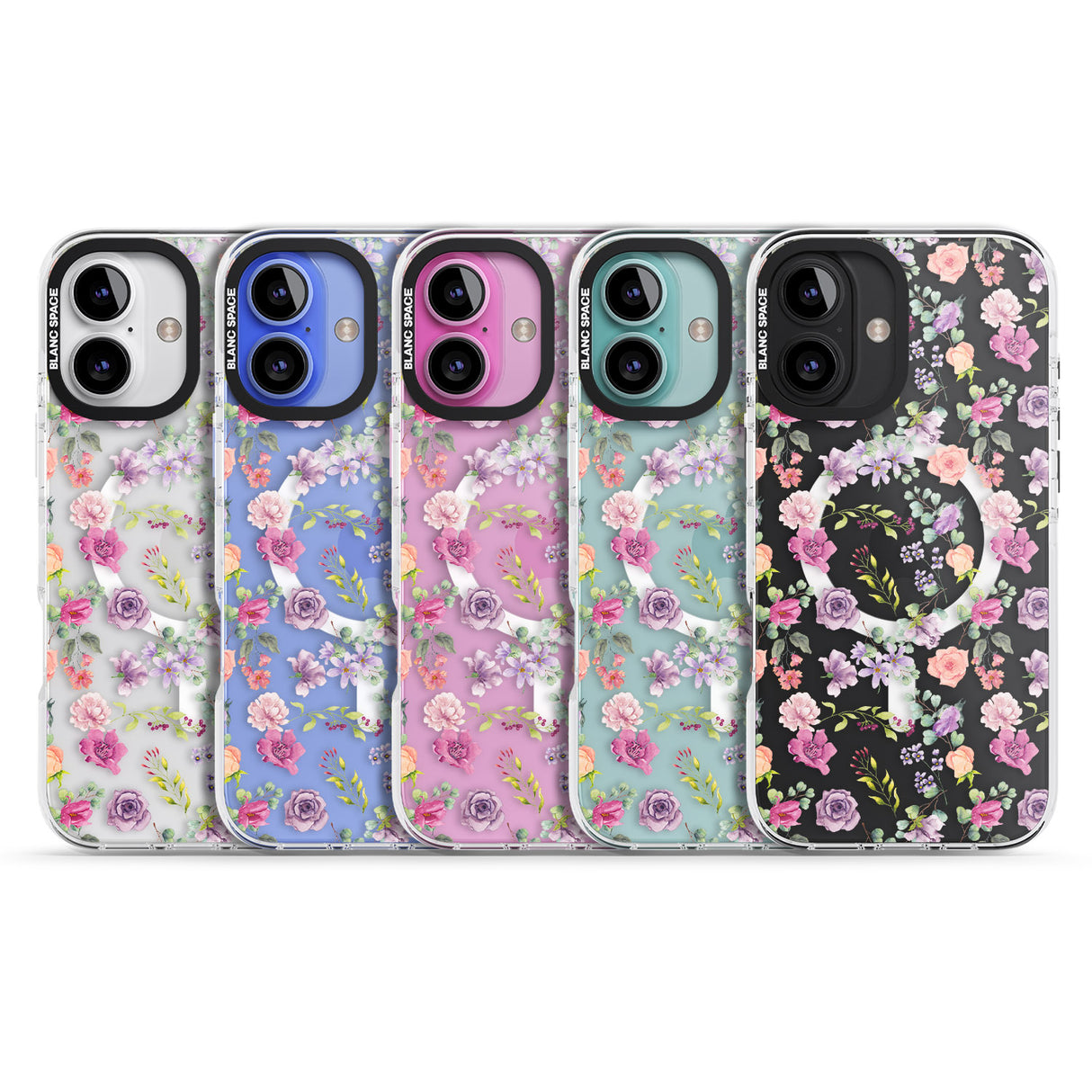 iPhone 16 Pro Max Sunday Flowers Black Impact Phone Case