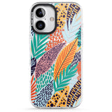 iPhone 16 Pro Max Colourful Leaves Mixture Black Impact Phone Case