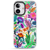 iPhone 16 Pro Max Floral Vibe Black Impact Phone Case