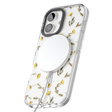 iPhone 16 Pro Max Long Stemmed Wildflowers - Dried Flower-Inspired Black Impact Phone Case