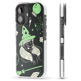 iPhone 16 Pro Max Astrology Witch Pattern Black Impact Phone Case