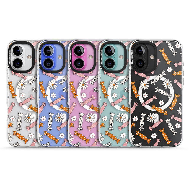 Floral Candy Impact Magsafe Phone Case for iPhone 16, iPhone 16 Plus