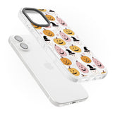 Witches and Pumpkins Pattern Impact Magsafe Phone Case for iPhone 16, iPhone 16 Plus