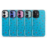 iPhone 16 Pro Max Blue Heartstopper Stars Pattern Black Impact Phone Case