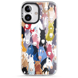 iPhone 16 Pro Max Colourful Horse Pattern Black Impact Phone Case