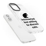 Introverted But Willing To Discuss Cats Impact Magsafe Phone Case for iPhone 16, iPhone 16 Plus