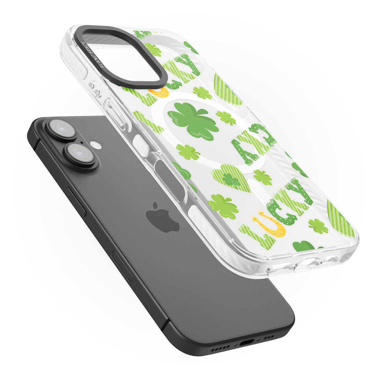 iPhone 16 Pro Max Lucky Irish Clover Black Impact Phone Case