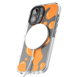 iPhone 16 Pro Max Orange Lava Lamp Black Impact Phone Case