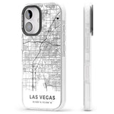 iPhone 16 Pro Max Map of Las Vegas, Nevada Black Impact Phone Case