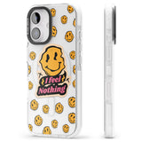 iPhone 16 Pro Max I feel nothing (Clear) Black Impact Phone Case