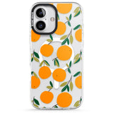 iPhone 16 Pro Max Oranges Pattern Black Impact Phone Case