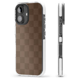 iPhone 16 Pro Max CHOCOLATE CHECKERED Black Impact Phone Case + Magsafe