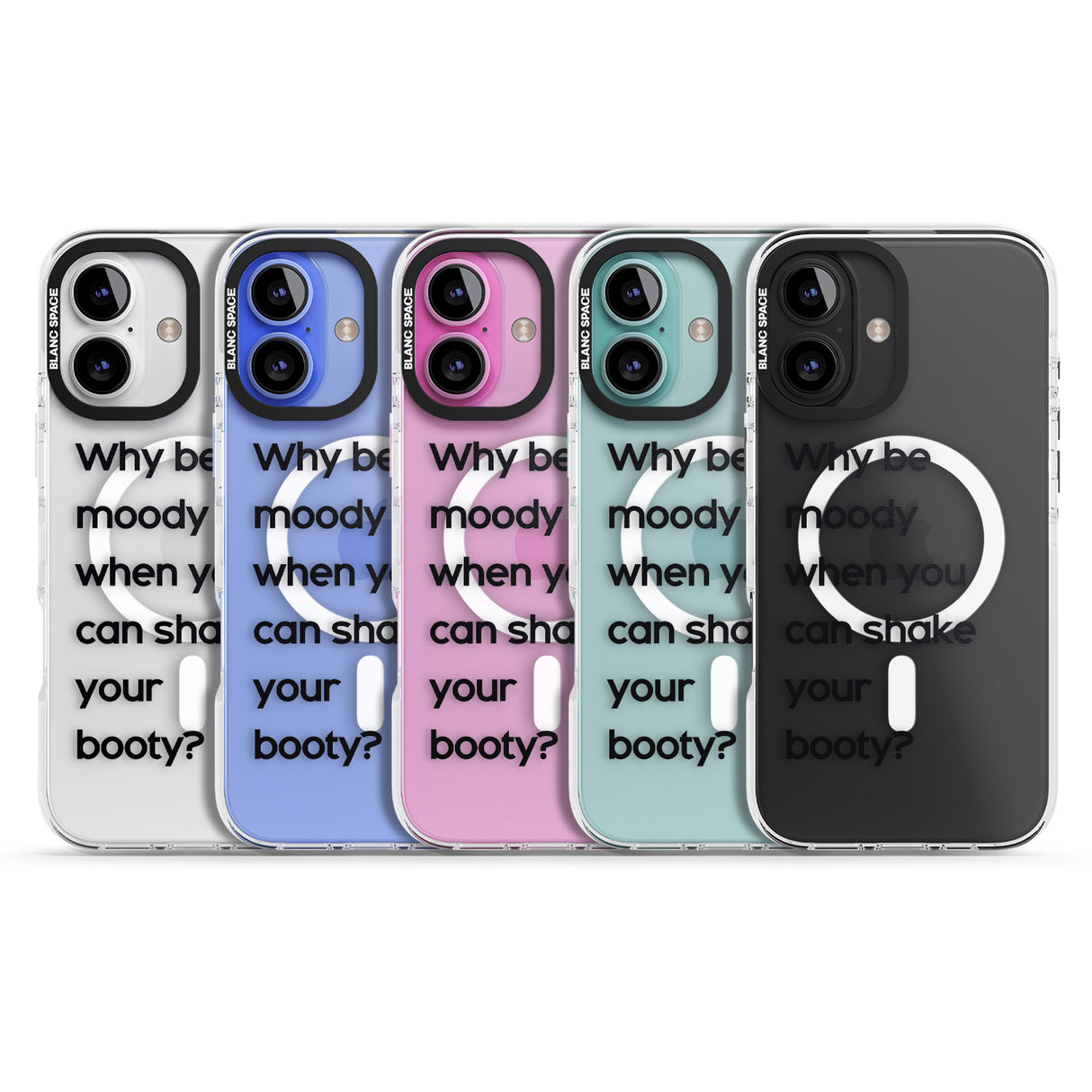 iPhone 16 Pro Max Why be moody? Black Impact Phone Case