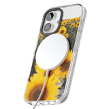 iPhone 16 Pro Max Sunflower Field Photograph Black Impact Phone Case