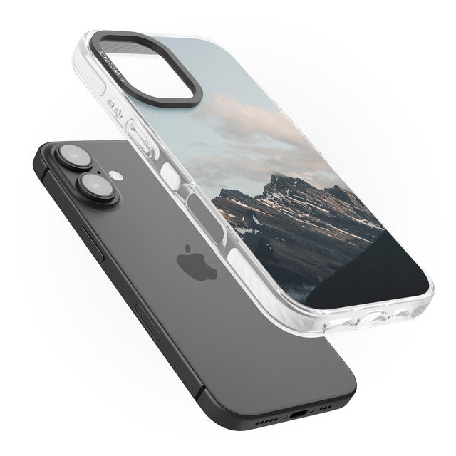 iPhone 16 Pro Max Mountain Range Photograph Black Impact Phone Case