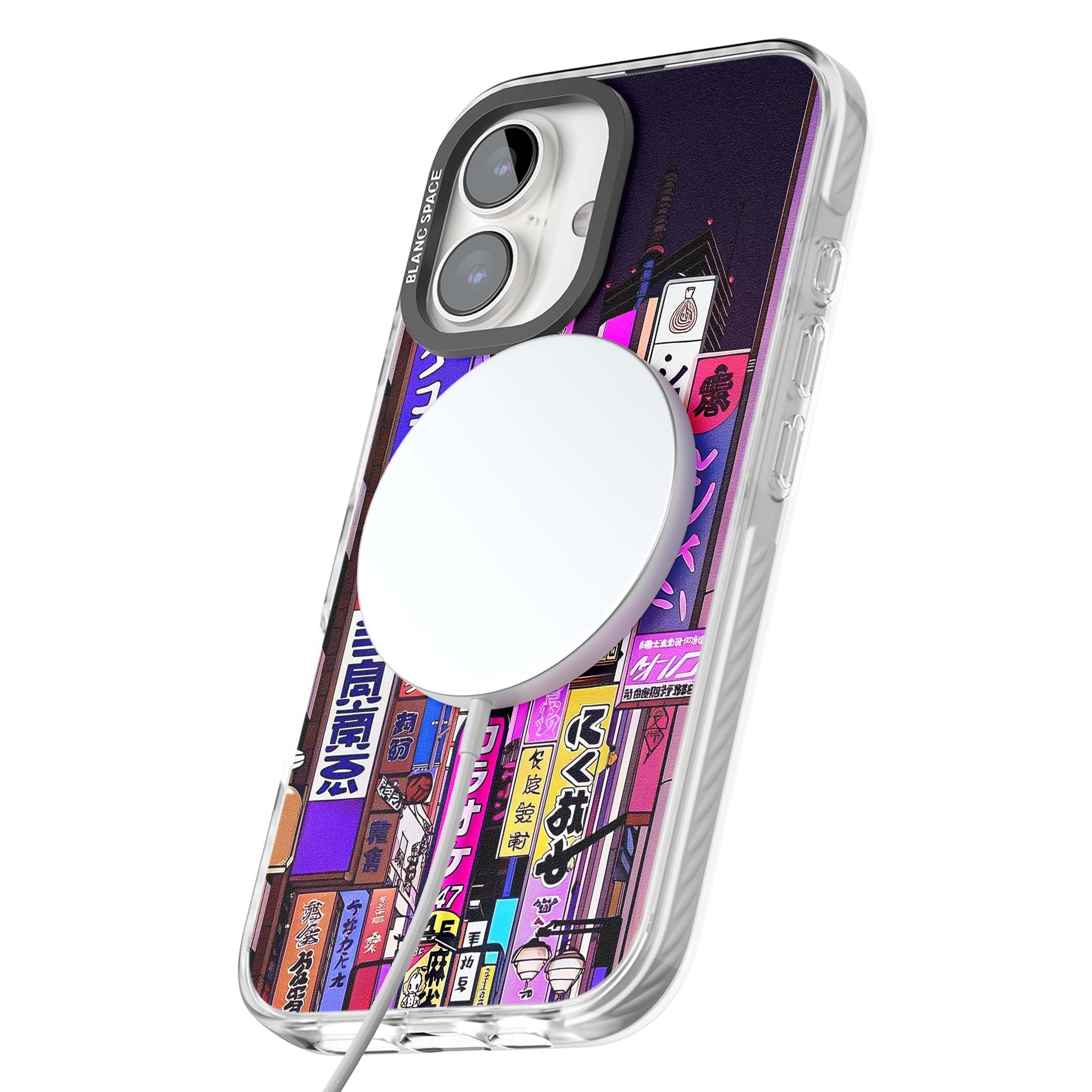 NEON NIGHT anime iPhone case | Impact Magsafe case for iPhone 16, iPhone 16 Plus