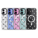 iPhone 16 Pro Max Tiny Panda Pattern Black Impact Phone Case