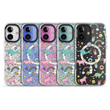 iPhone 16 Pro Max Cute Pattern Black Impact Phone Case