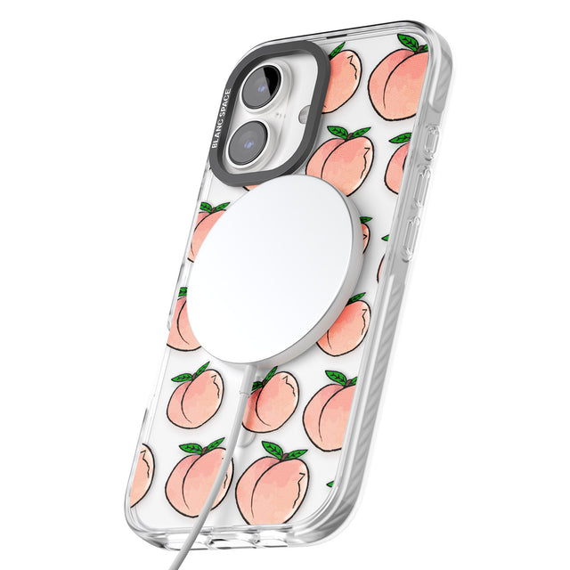 iPhone 16 Pro Max Life's a Peach Black Impact Phone Case