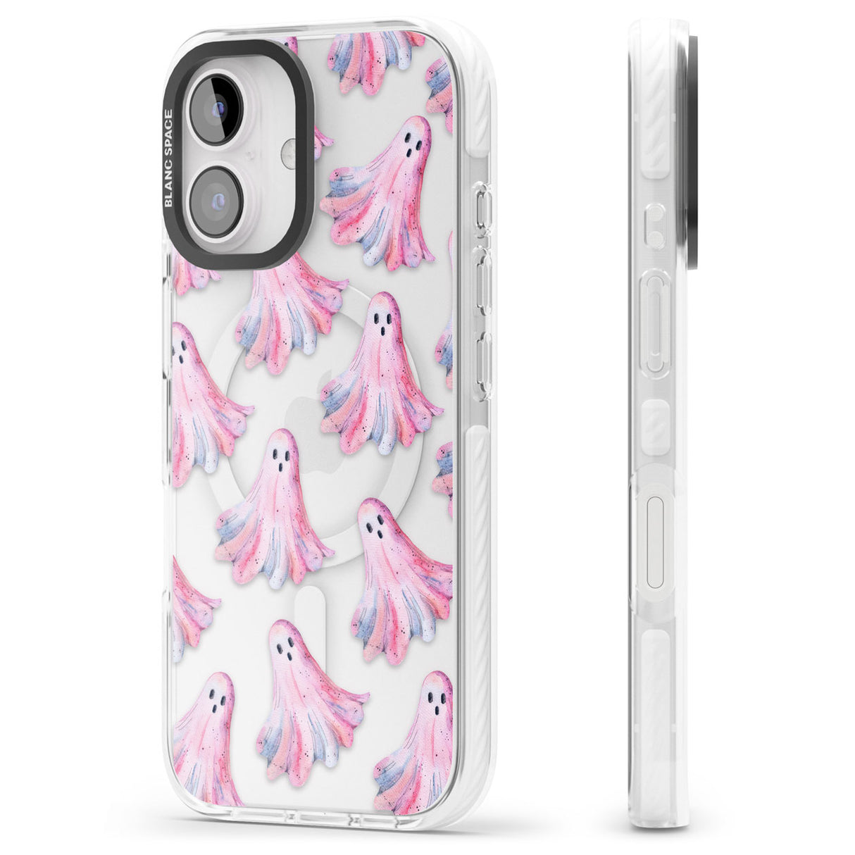 Pink Ghosts Impact Magsafe Phone Case for iPhone 16, iPhone 16 Plus