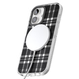 iPhone 16 Pro Max Divine Black Plaid Black Impact Phone Case