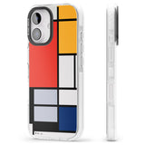 iPhone 16 Pro Max Piet Mondrian's Composition Black Impact Phone Case