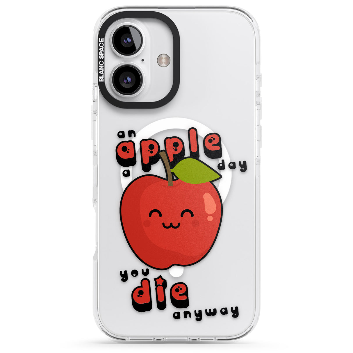 iPhone 16 An Apple a Day Clear Impact Phone Case