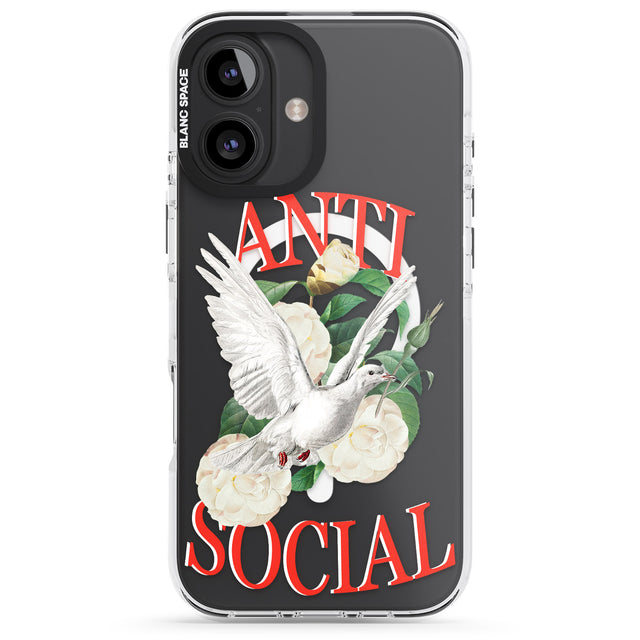 iPhone 16 Anti-Social Clear Impact Phone Case