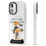 iPhone 16 Pro Max Social Anxiety Black Impact Phone Case + Magsafe