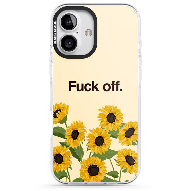 iPhone 16 Pro Max F*ck off Black Impact Phone Case