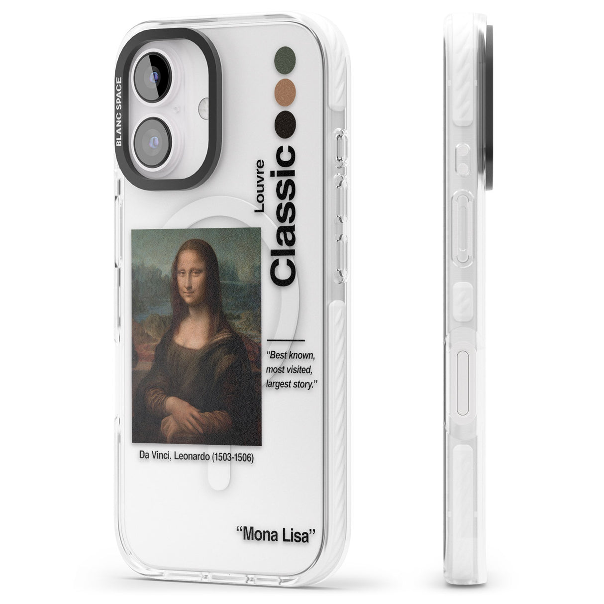 iPhone 16 Pro Max Mona Lisa - Leonardo Da Vinci Black Impact Phone Case