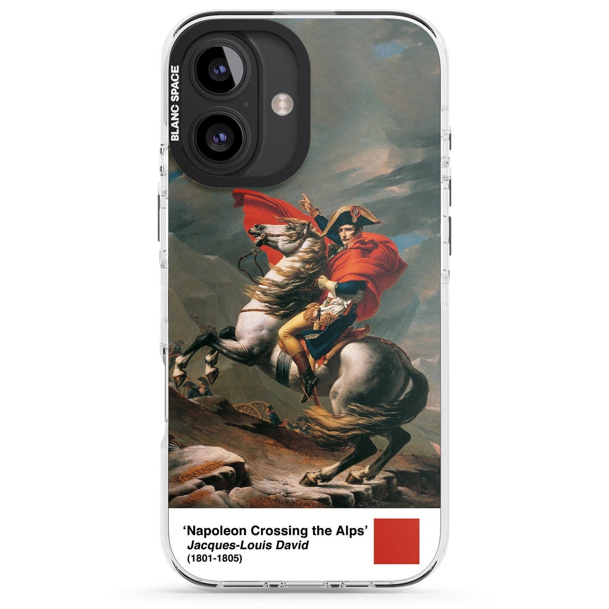 iPhone 16 Pro Max Napoleon Crossing the Alps Black Impact Phone Case