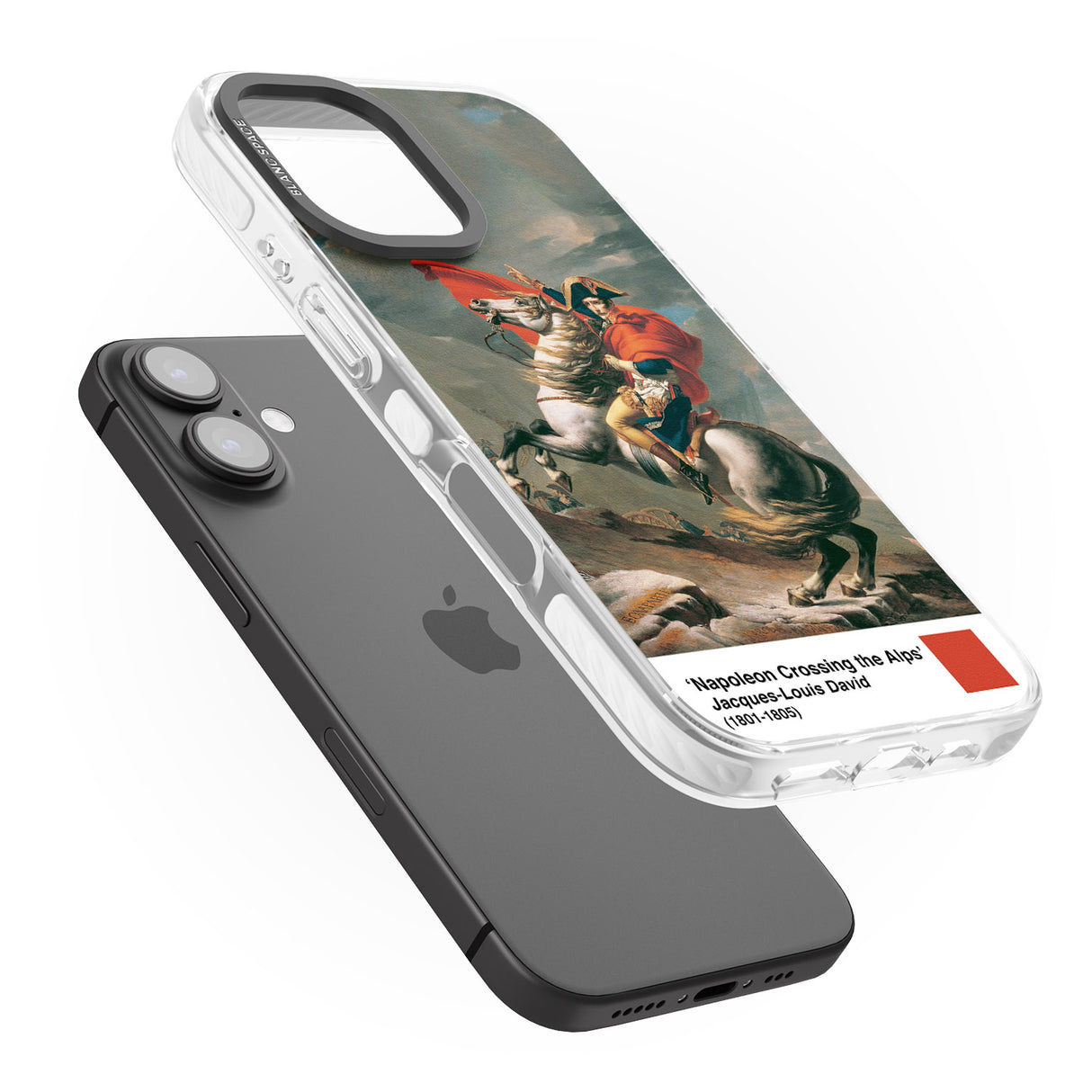 iPhone 16 Pro Max Napoleon Crossing the Alps Black Impact Phone Case