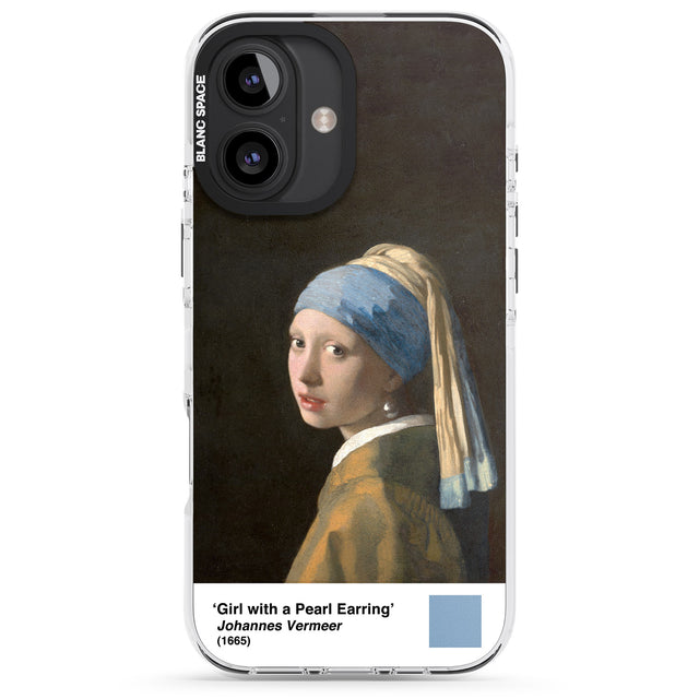 iPhone 16 Pro Max Girl with a Pearl Earring Black Impact Phone Case