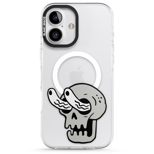 iPhone 16 Pro Max Skull Eyes Black Impact Phone Case