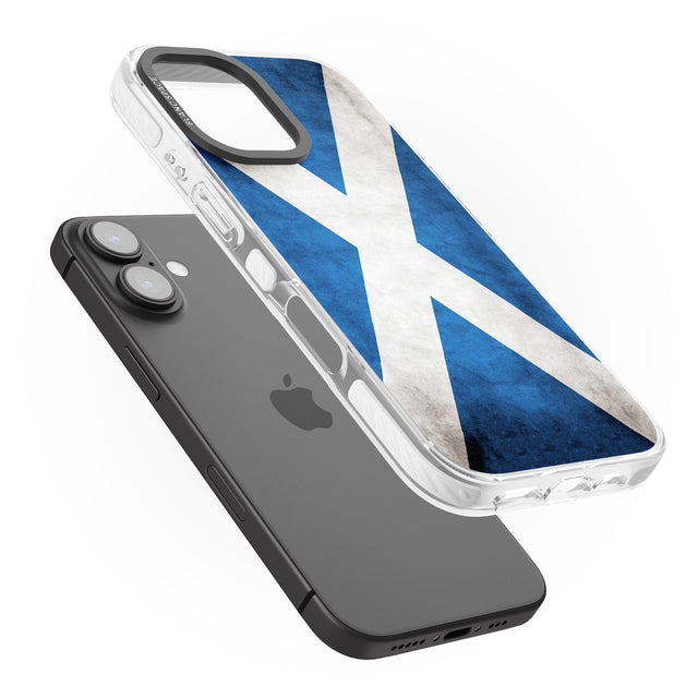 iPhone 16 Pro Max Scotland Saltire Flag Black Impact Phone Case