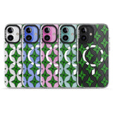 iPhone 16 Pro Max Emerald Stars Pattern (Clear) Black Impact Phone Case