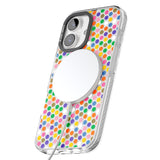 iPhone 16 Pro Max Multicolour Polka-dot Fiesta Black Impact Phone Case