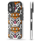 iPhone 16 Pro Max Fierce Jungle Tigers Black Impact Phone Case