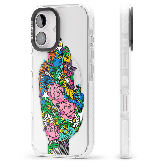 iPhone 16 Pro Max Garden Touch Black Impact Phone Case