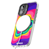 iPhone 16 Pro Max Strawberry Rainbow Black Impact Phone Case