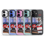 iPhone 16 Pro Max Red & Black Sticker Mix Black Impact Phone Case