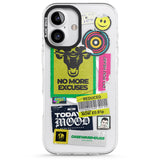 iPhone 16 Pro Max No More Excuses Sticker Mix Black Impact Phone Case