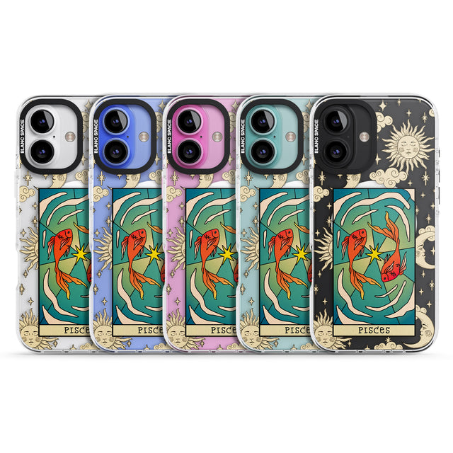 iPhone 16 Pro Max Celestial Zodiac - Pisces Black Impact Phone Case + Magsafe